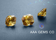 Synthetic Light Yellow Moissanitte Fancy Cutting Shape , Jewelry Moissanite